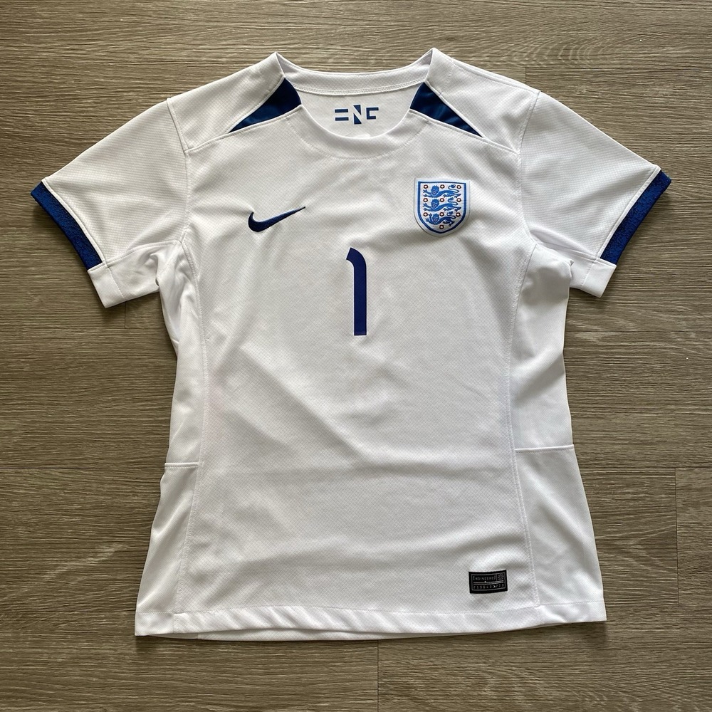 Nike Engineered England 2023 Home Match Jersey Women's XL White Dry-FIT Earps #1